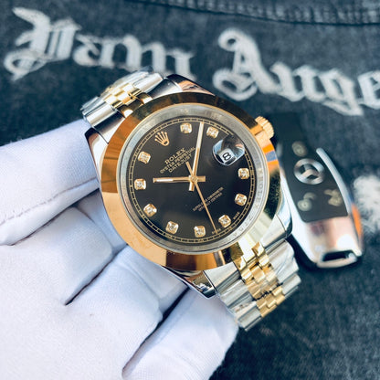 Premium Stainless Steel Mechanical Watch 7 Color Options Classic Luxury Style