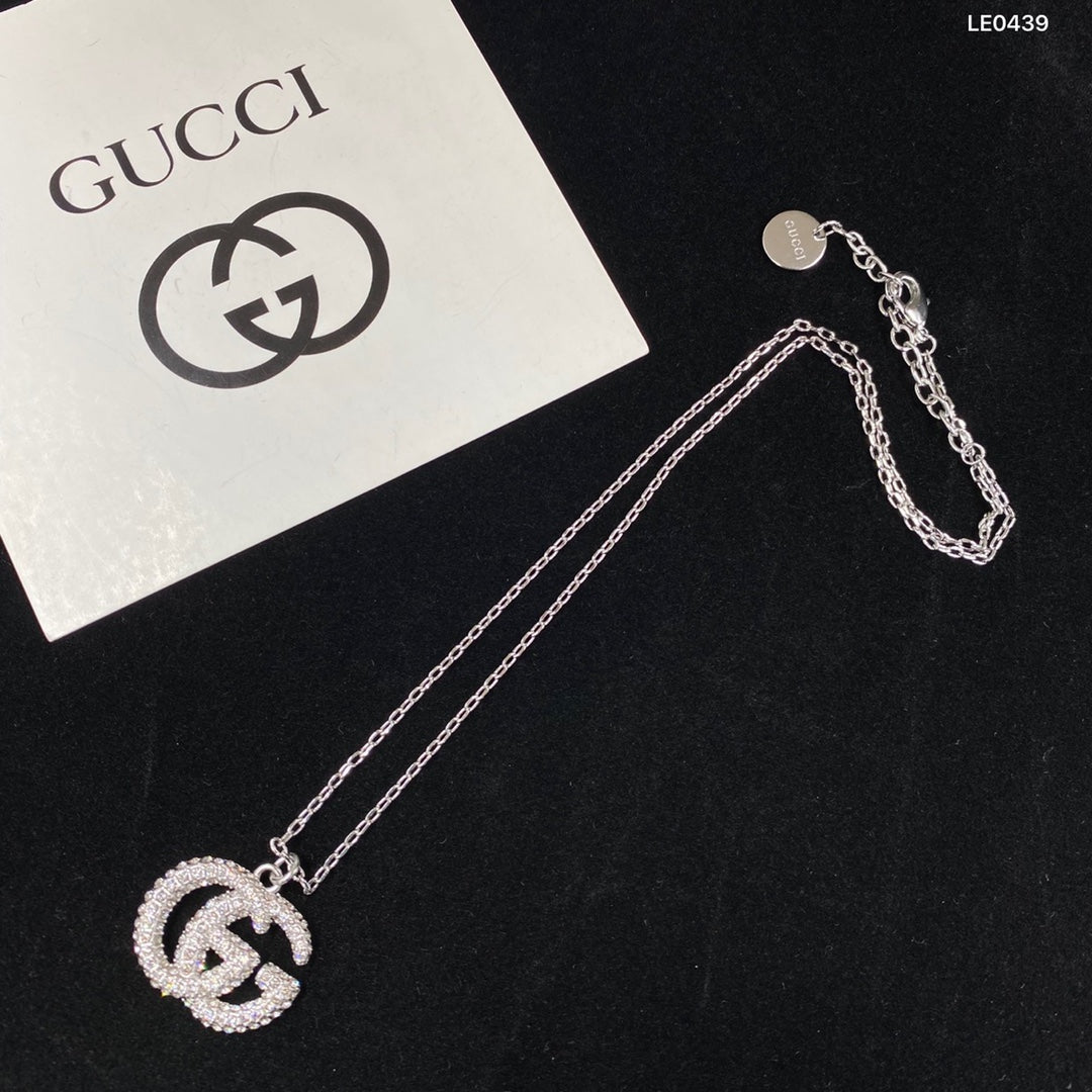 Double G Full Diamond Necklace