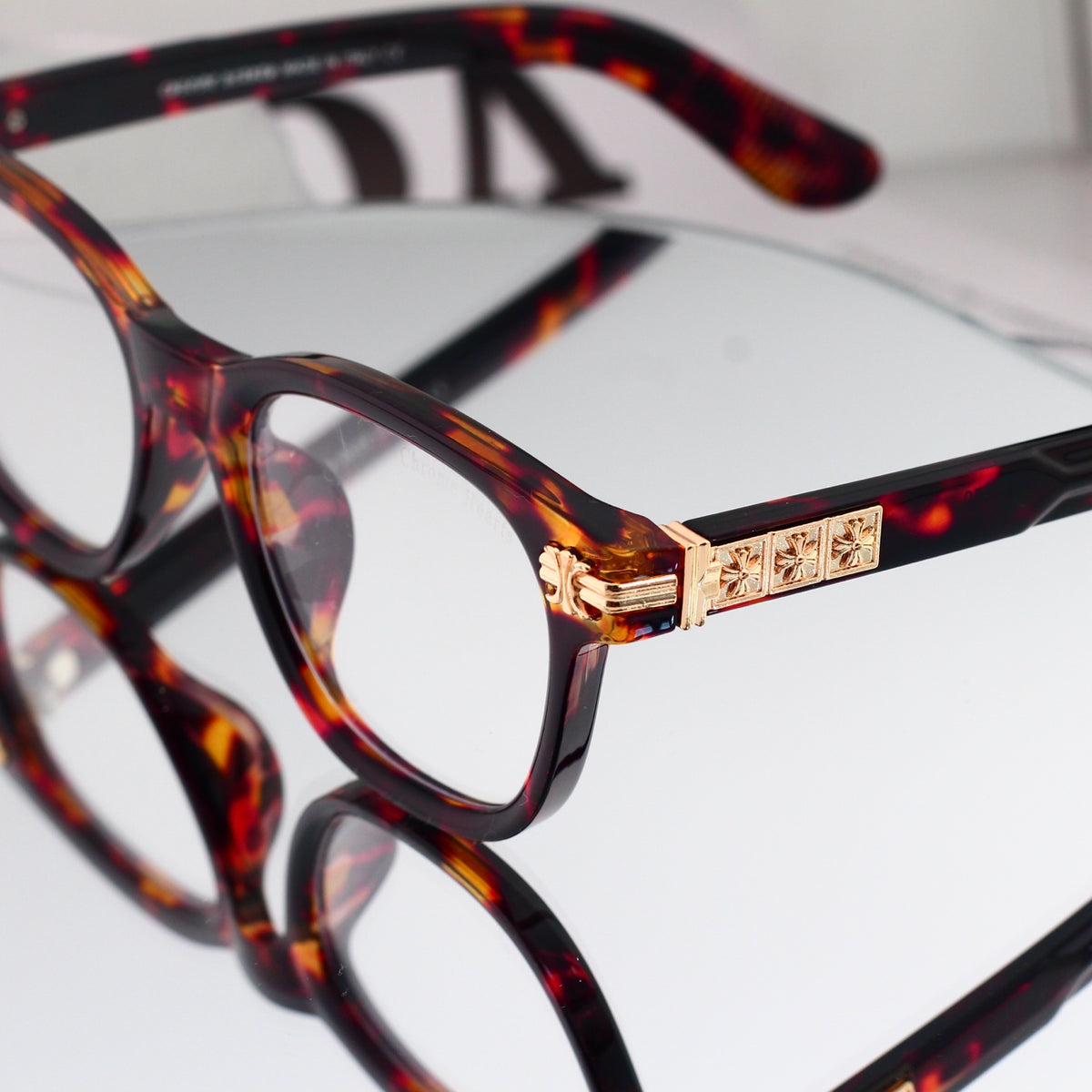 Retro Square Acetate Frame Sunglasses - 0758