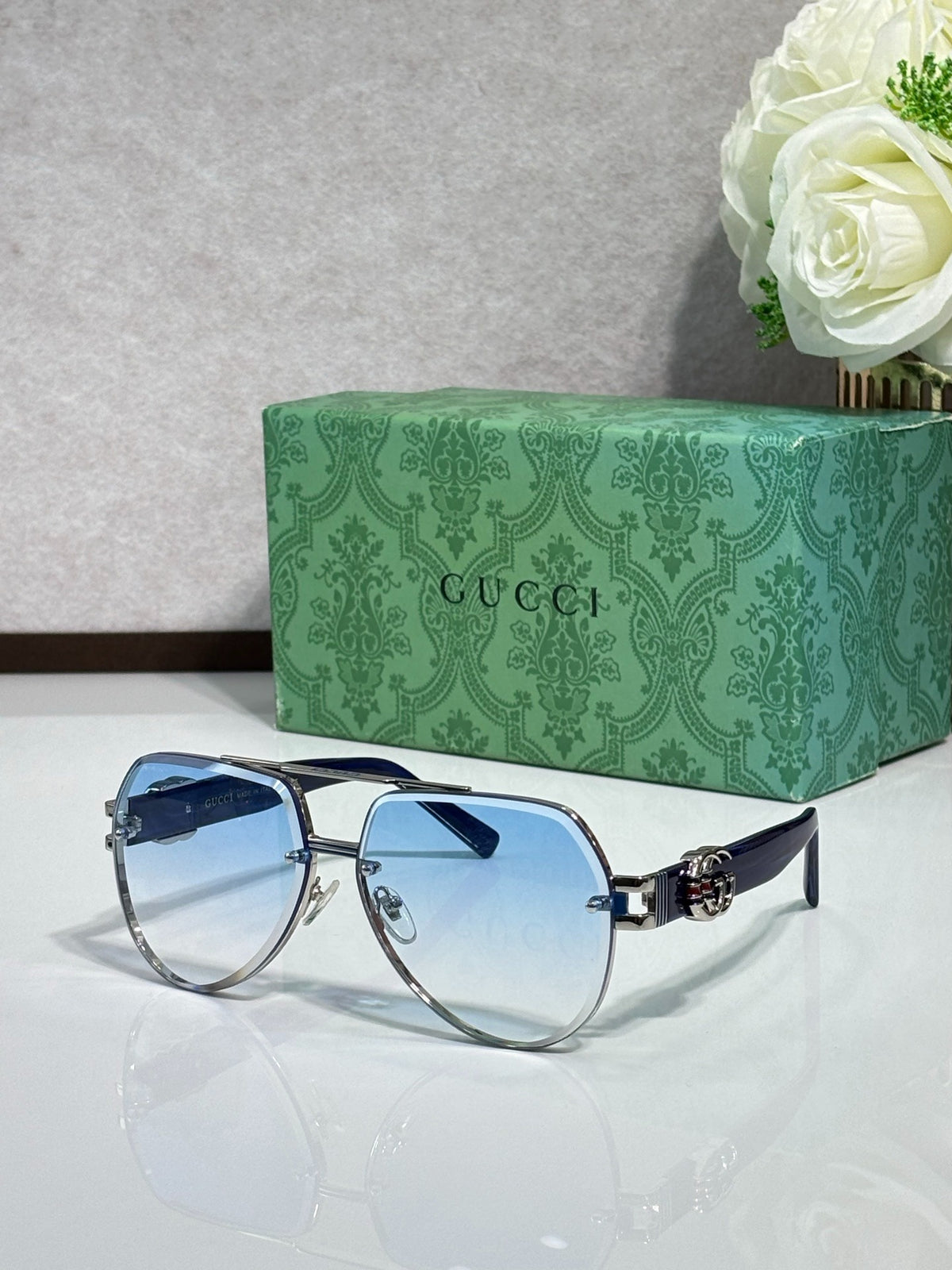 7 Color Rimless Round Sunglasses 1595