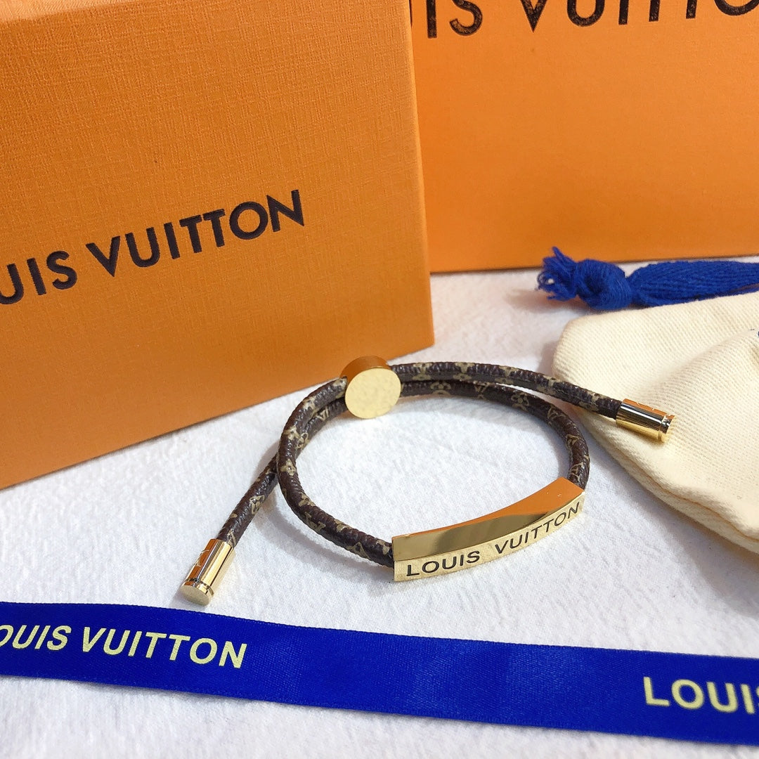 Klassisches Lederarmband mit Print