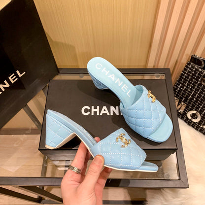 Diamantleder-Dreieck-Absatzschuhe