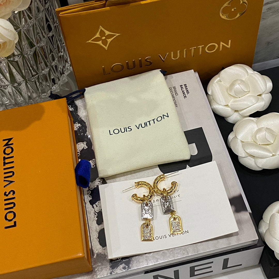 Fashion Vintage Token Anhänger Ohrringe