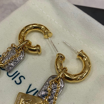 Fashion Vintage Token Anhänger Ohrringe