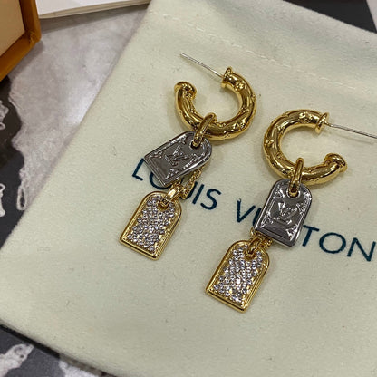 Fashion Vintage Token Anhänger Ohrringe