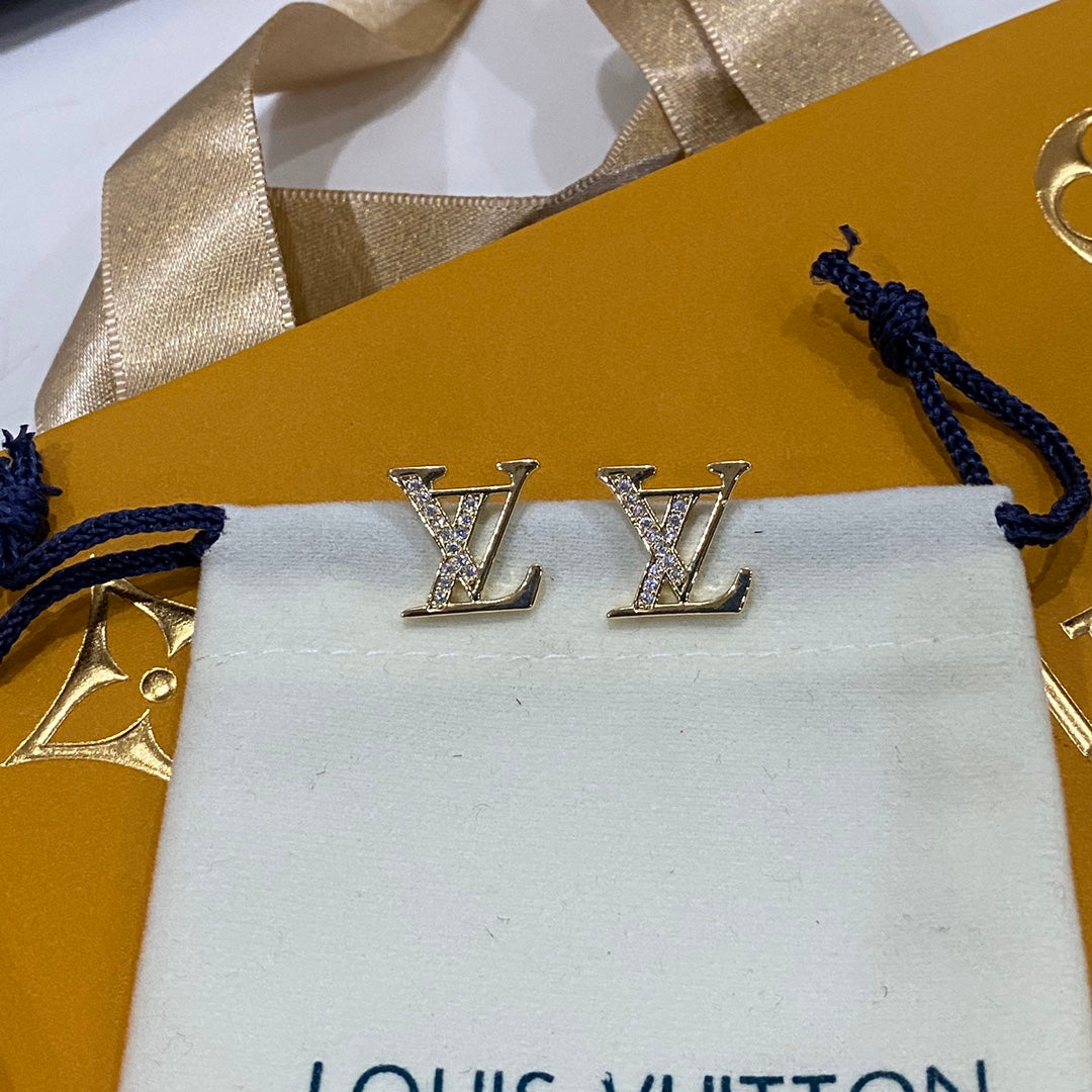 Strass-Logo Mini-Ohrstecker