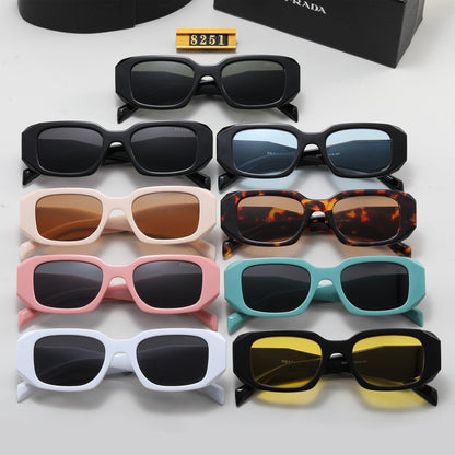 Polygonale Retro Unisex Sonnenbrille