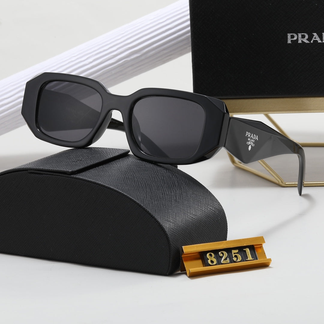Polygonale Retro Unisex Sonnenbrille