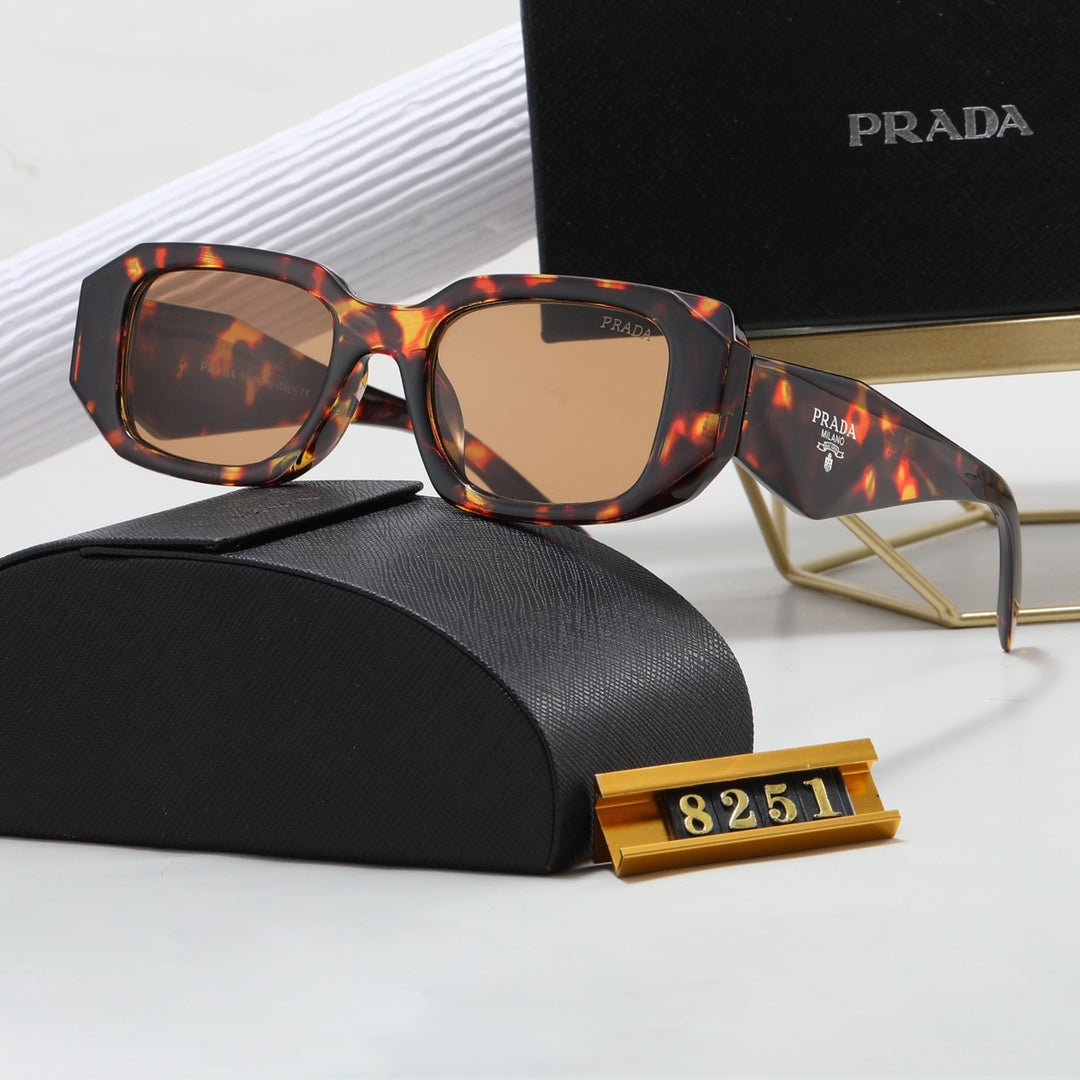 Polygonale Retro Unisex Sonnenbrille