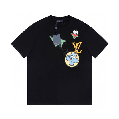 Baumwoll-T-Shirt mit Cartoon-Print