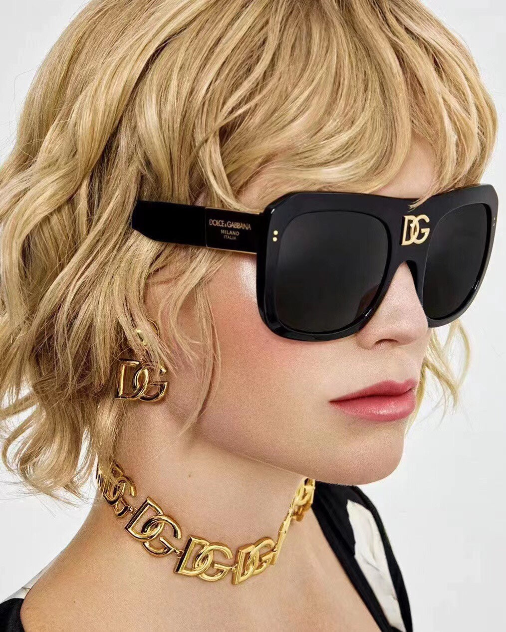 Modische quadratische Sonnenbrille mit großem Gestell
