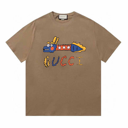 T-Shirt mit Cartoon-Drachen-Print