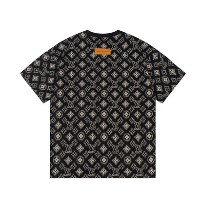 T-Shirt mit Retro-Monogramm-Print