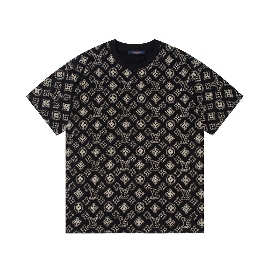 T-Shirt mit Retro-Monogramm-Print