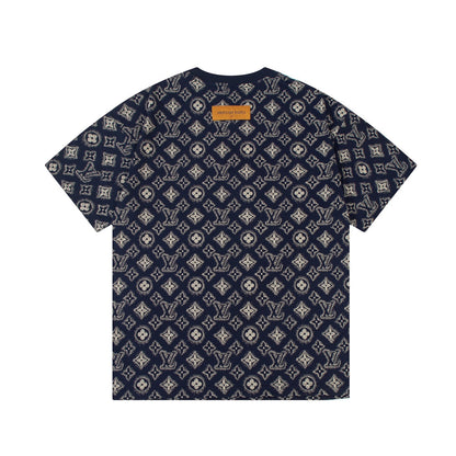 T-Shirt mit Retro-Monogramm-Print
