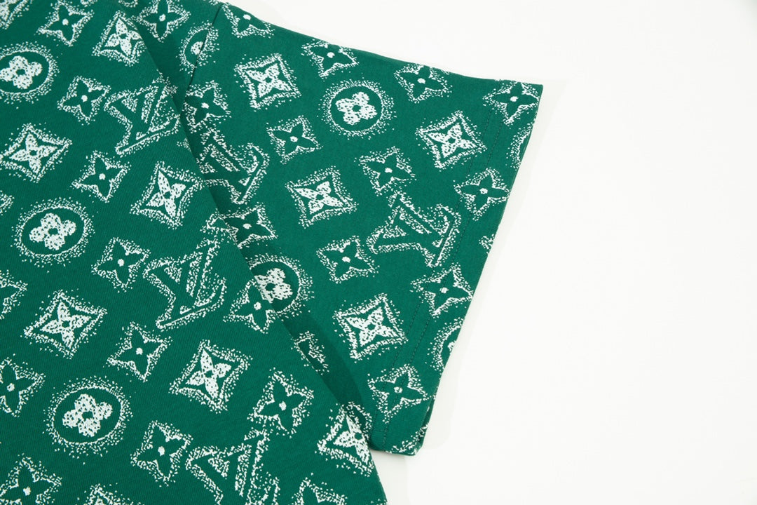 T-Shirt mit Retro-Monogramm-Print
