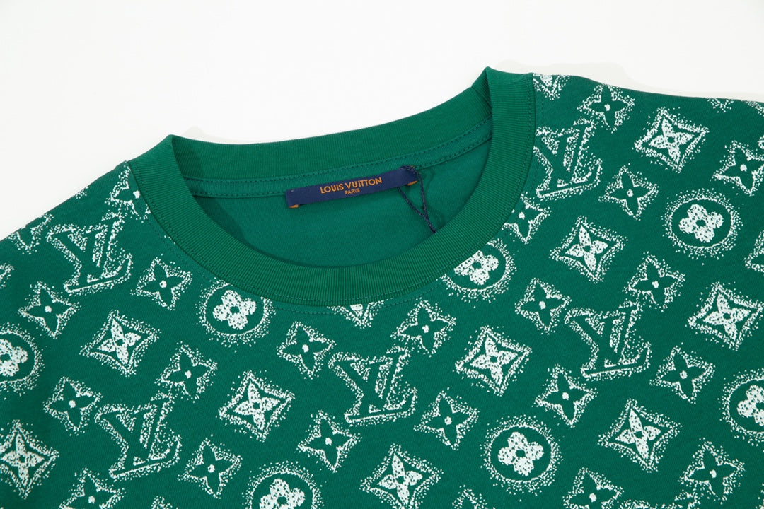 T-Shirt mit Retro-Monogramm-Print