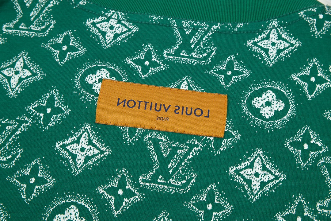 T-Shirt mit Retro-Monogramm-Print