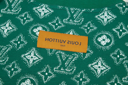 T-Shirt mit Retro-Monogramm-Print