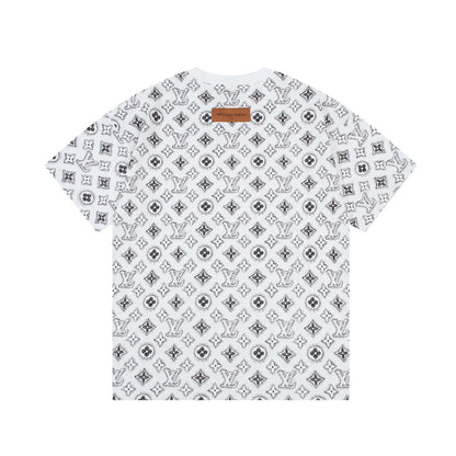 T-Shirt mit Retro-Monogramm-Print