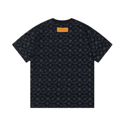 T-Shirt mit Retro-Monogramm-Print