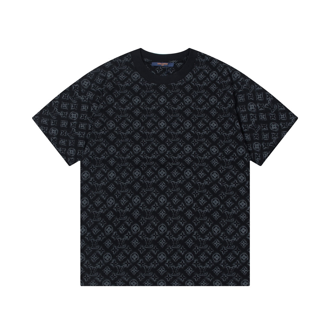 T-Shirt mit Retro-Monogramm-Print