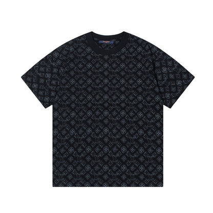 T-Shirt mit Retro-Monogramm-Print