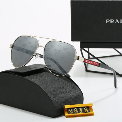 Sonnenbrille aus Metall mit Doppelsteg