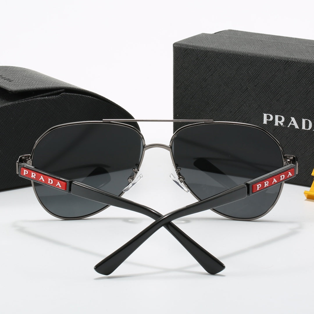 Sonnenbrille aus Metall mit Doppelsteg