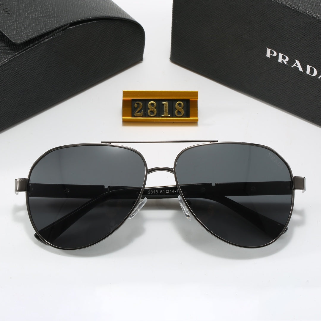 Sonnenbrille aus Metall mit Doppelsteg