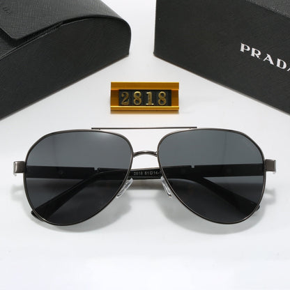 Sonnenbrille aus Metall mit Doppelsteg