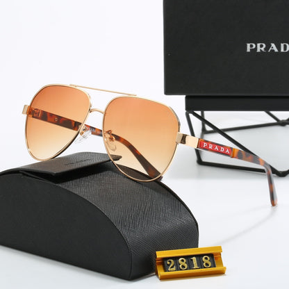 Sonnenbrille aus Metall mit Doppelsteg