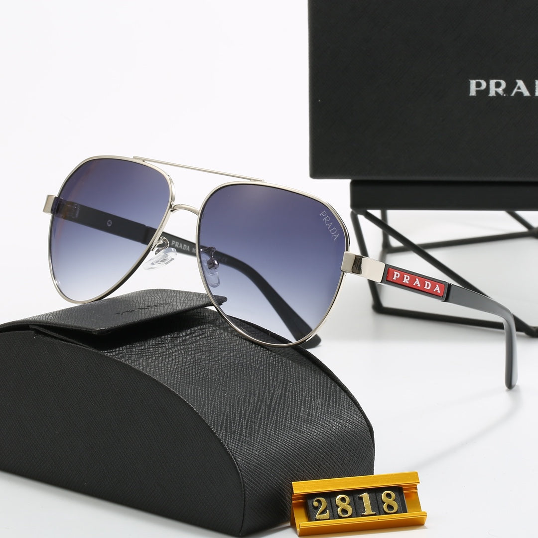 Sonnenbrille aus Metall mit Doppelsteg