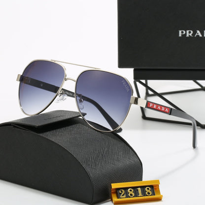 Sonnenbrille aus Metall mit Doppelsteg