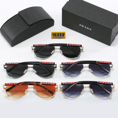 Sonnenbrille aus Metall mit Doppelsteg