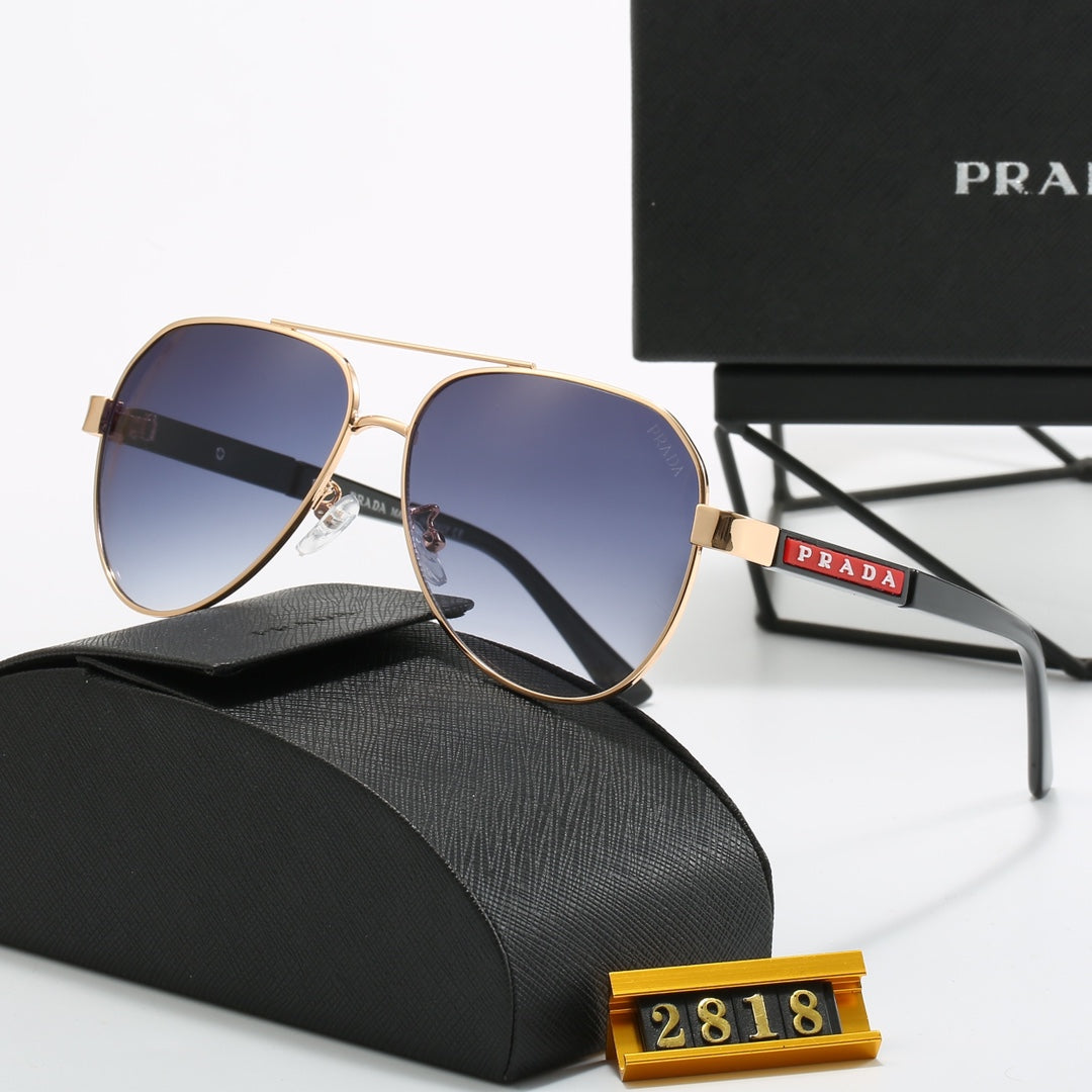 Sonnenbrille aus Metall mit Doppelsteg