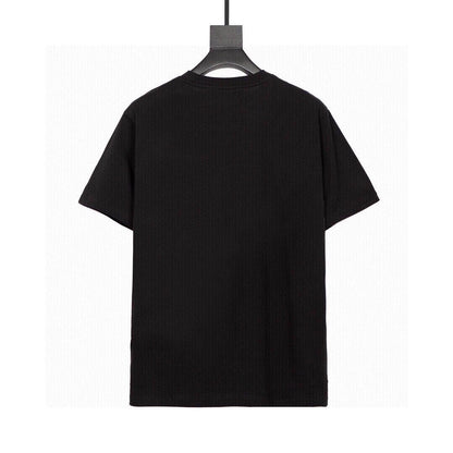 Einfaches T-Shirt aus bedruckter Baumwolle
