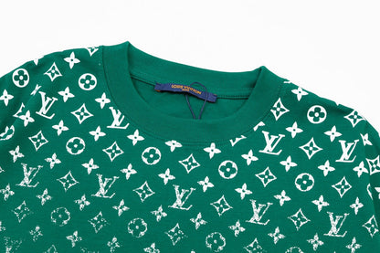 T-Shirt mit Farbverlauf-Monogrammprint