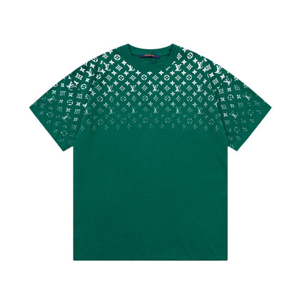 T-Shirt mit Farbverlauf-Monogrammprint