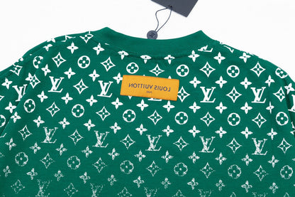 T-Shirt mit Farbverlauf-Monogrammprint