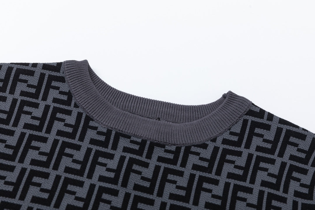 Gestricktes Monogramm-T-Shirt