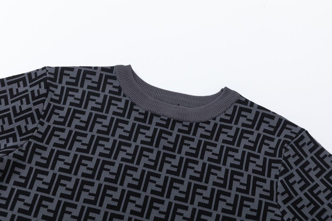 Gestricktes Monogramm-T-Shirt