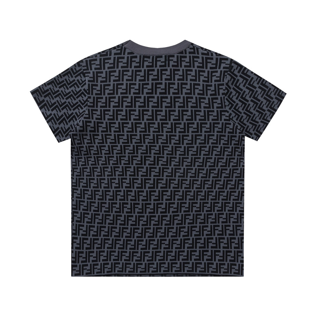 Gestricktes Monogramm-T-Shirt