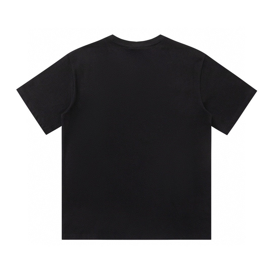 Klassisches T-Shirt mit Buchstabenaufdruck