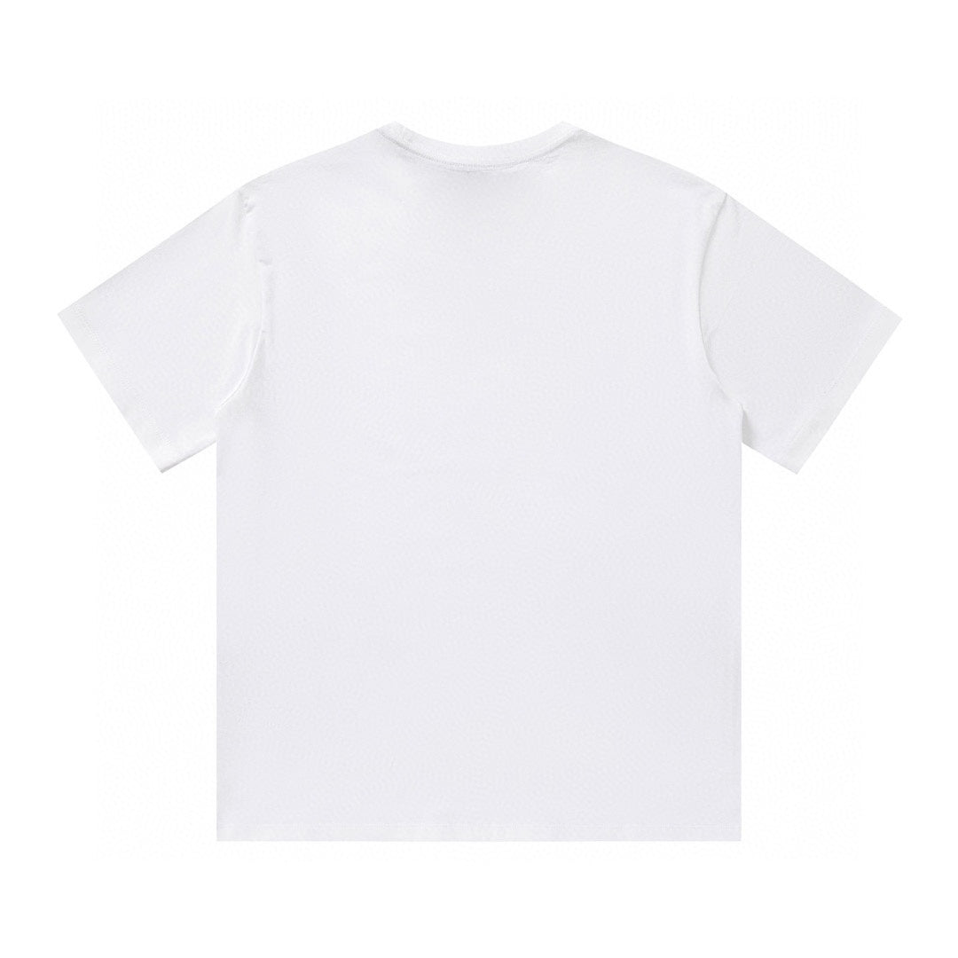Klassisches T-Shirt mit Buchstabenaufdruck
