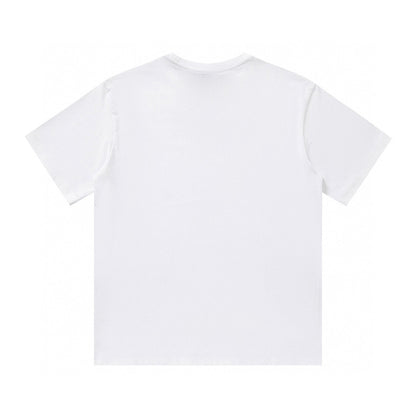 Klassisches T-Shirt mit Buchstabenaufdruck