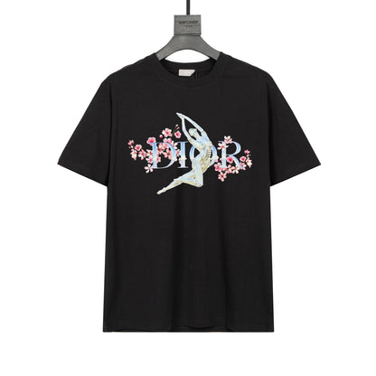 T-Shirt mit Pflaumenblüten-Print