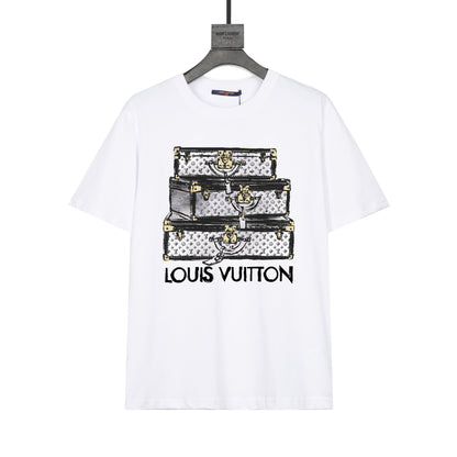 T-Shirt mit Rendered Box Print