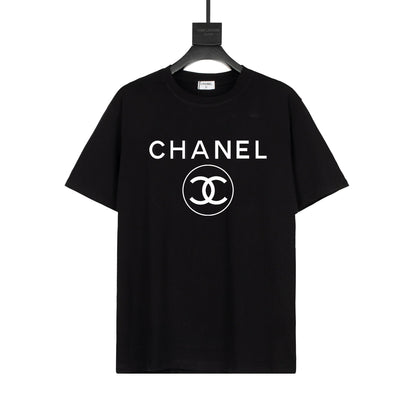 Baumwoll-T-Shirt mit einfachem Print