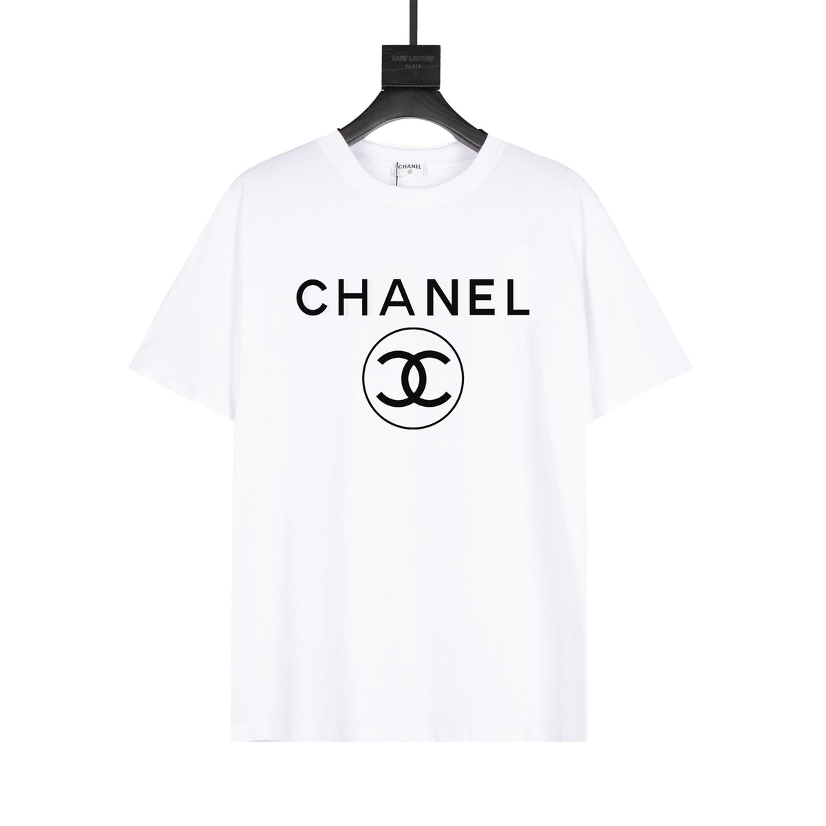 Baumwoll-T-Shirt mit einfachem Print